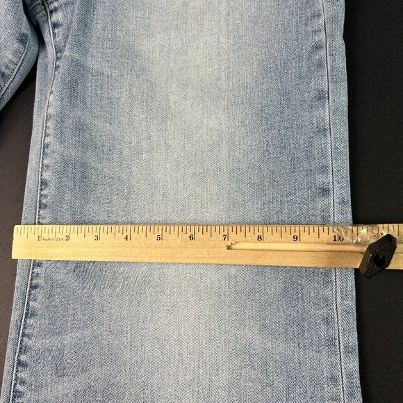 Pistola Jeans Womens Petite 26x24* Izzy Wide Leg Crop Blue Raw Hem Denim Tag 26P - Picture 13 of 16